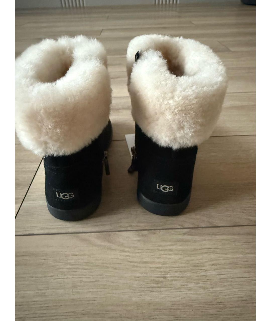 UGG AUSTRALIA KIDS Черные замшевые сапоги, фото 3