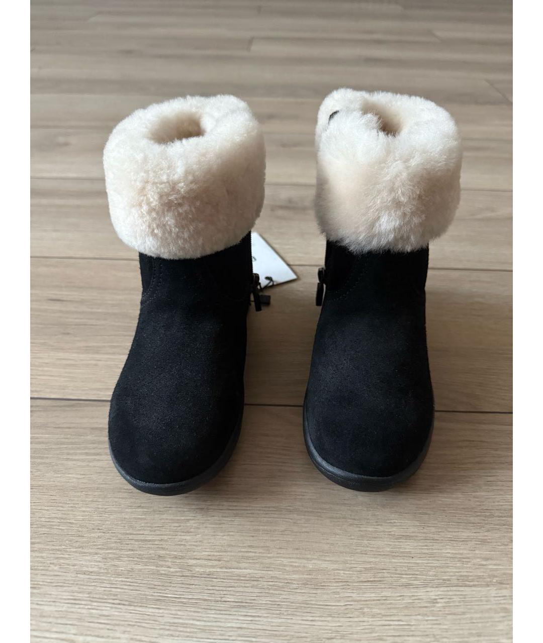 UGG AUSTRALIA KIDS Черные замшевые сапоги, фото 2