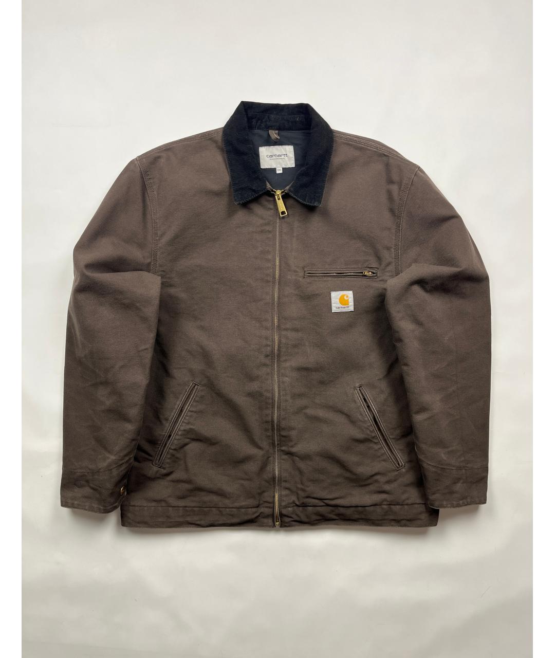 CARHARTT WIP Коричневая хлопковая куртка, фото 8