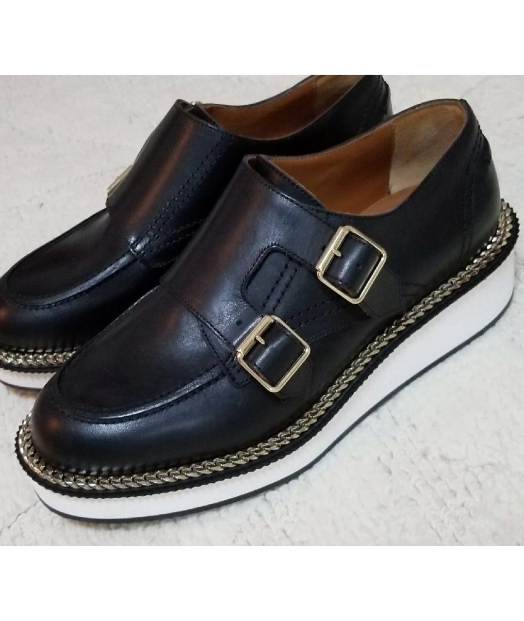 GIVENCHY Черные кожаные лоферы, фото 2