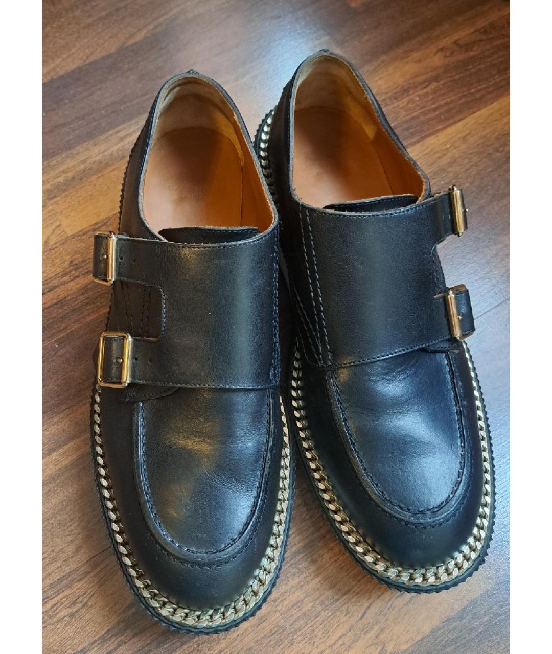 GIVENCHY Черные кожаные лоферы, фото 4