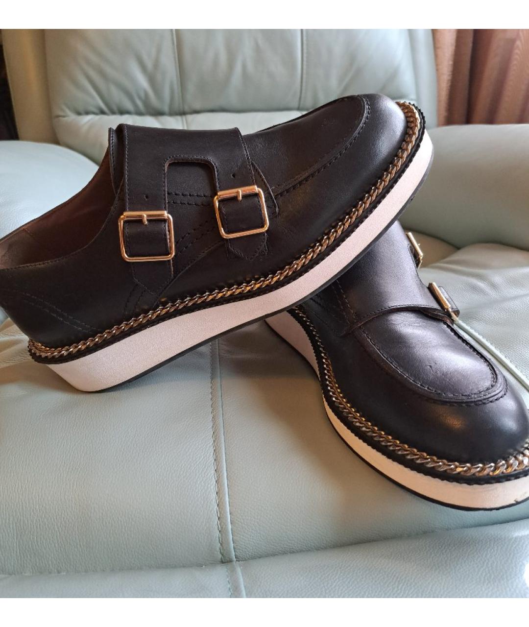 GIVENCHY Черные кожаные лоферы, фото 6