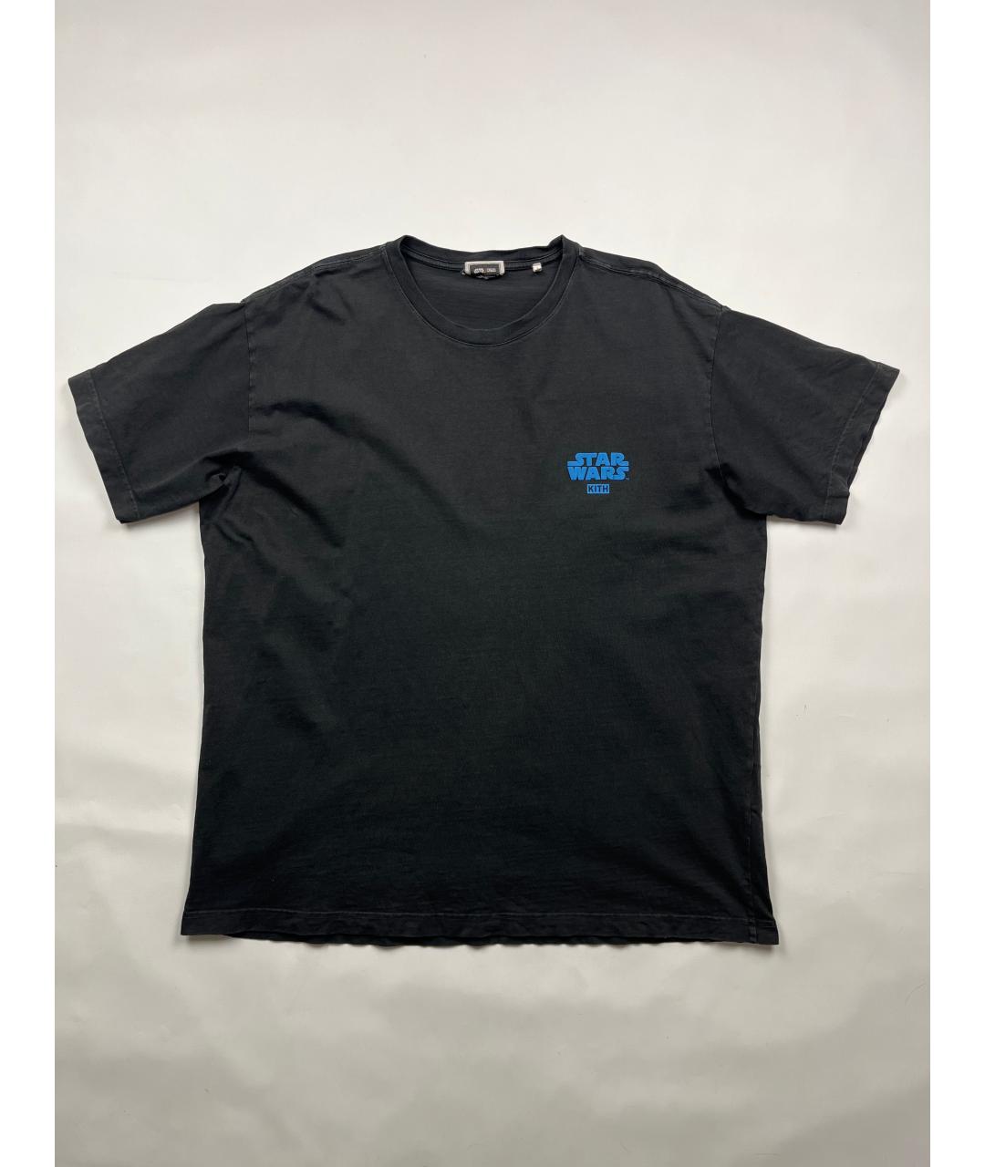 KITH Черная хлопковая футболка, фото 7