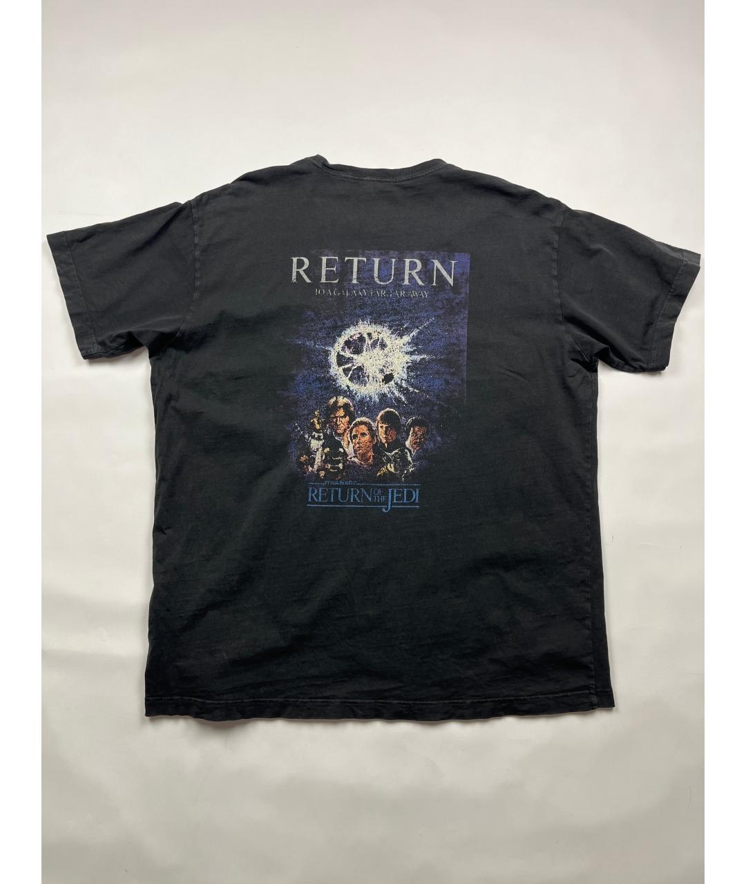 KITH Черная хлопковая футболка, фото 4