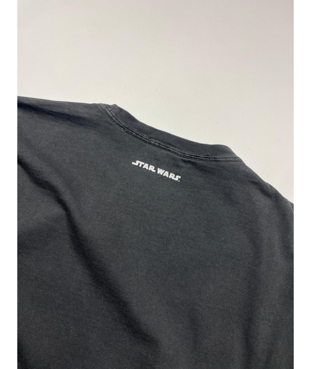 KITH Черная хлопковая футболка, фото 5