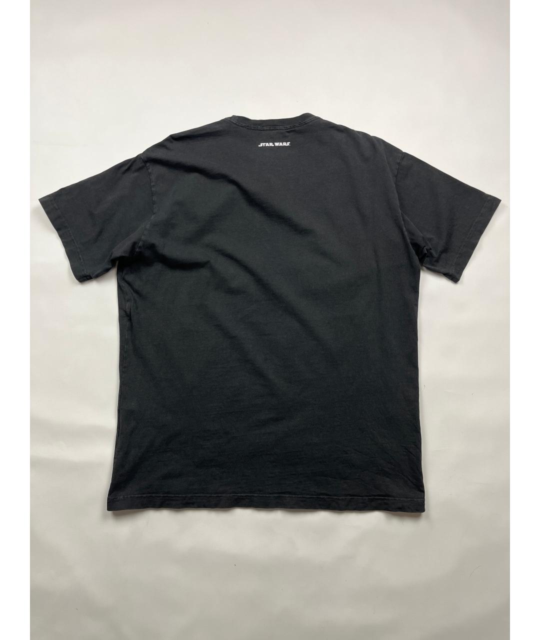 KITH Черная хлопковая футболка, фото 4