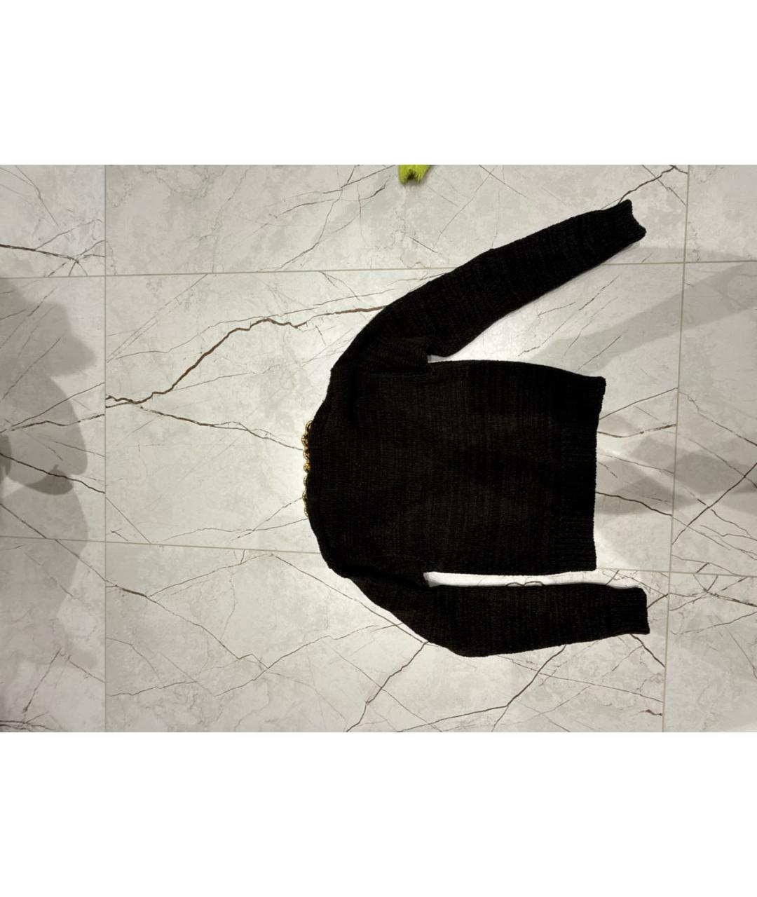 BOTTEGA VENETA Антрацитовый хлопковый джемпер / свитер, фото 2