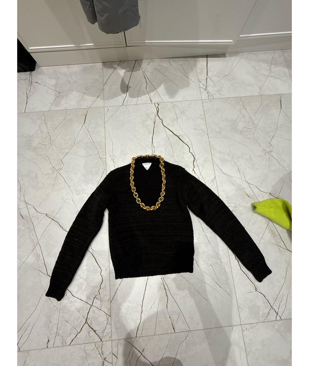 BOTTEGA VENETA Антрацитовый хлопковый джемпер / свитер, фото 5