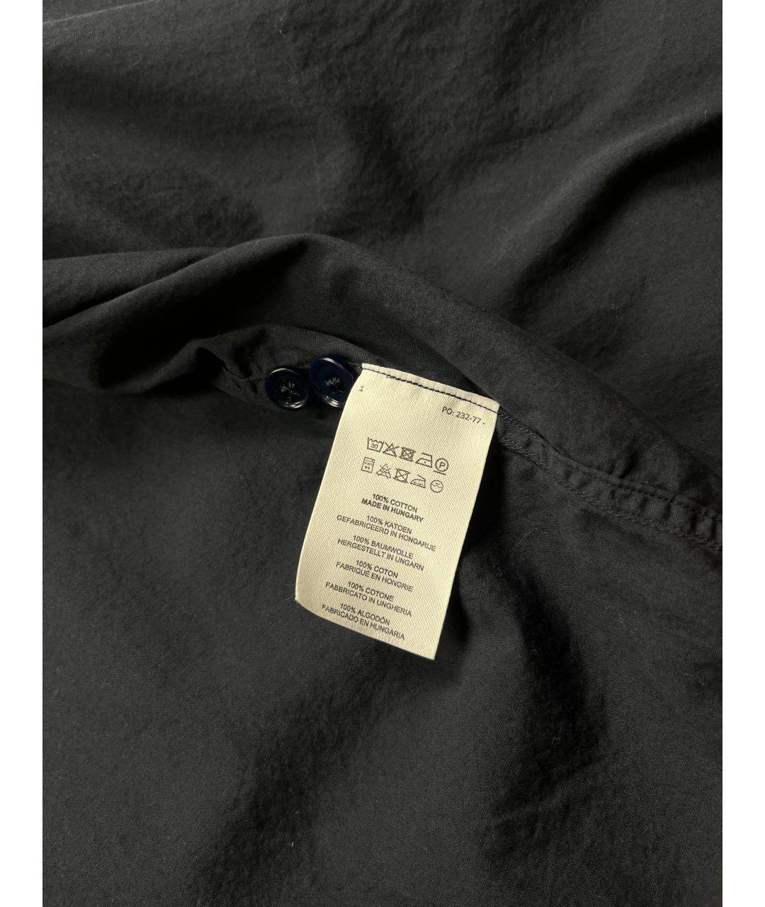 DRIES VAN NOTEN Синяя хлопковая классическая рубашка, фото 6