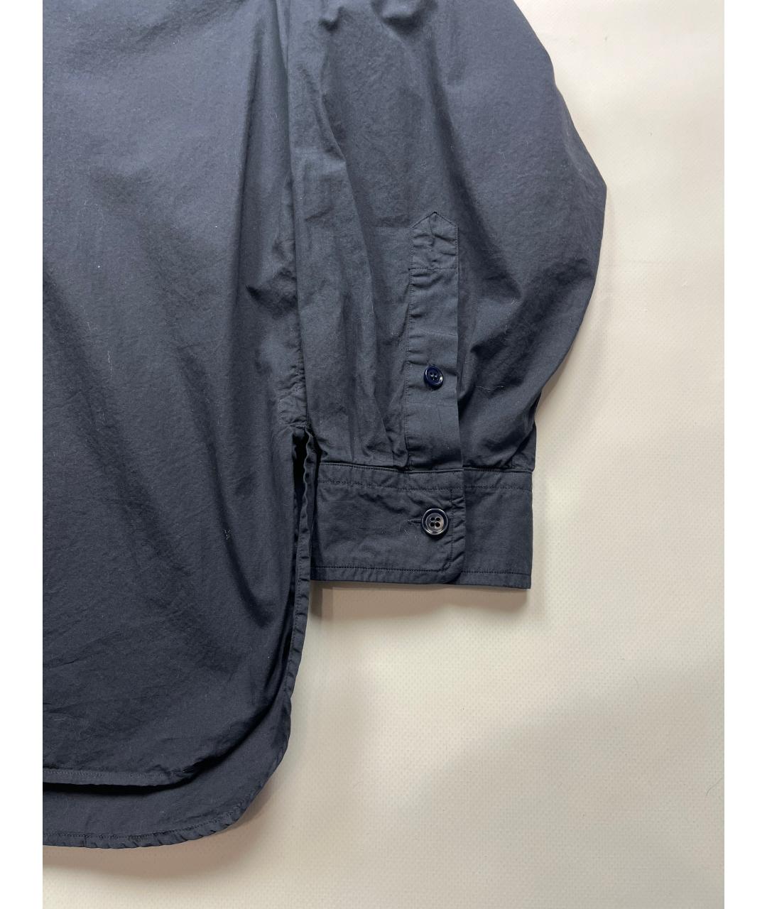 DRIES VAN NOTEN Синяя хлопковая классическая рубашка, фото 3