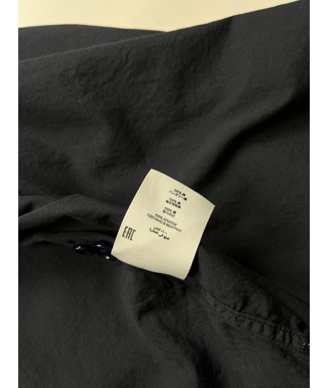 DRIES VAN NOTEN Синяя хлопковая классическая рубашка, фото 7