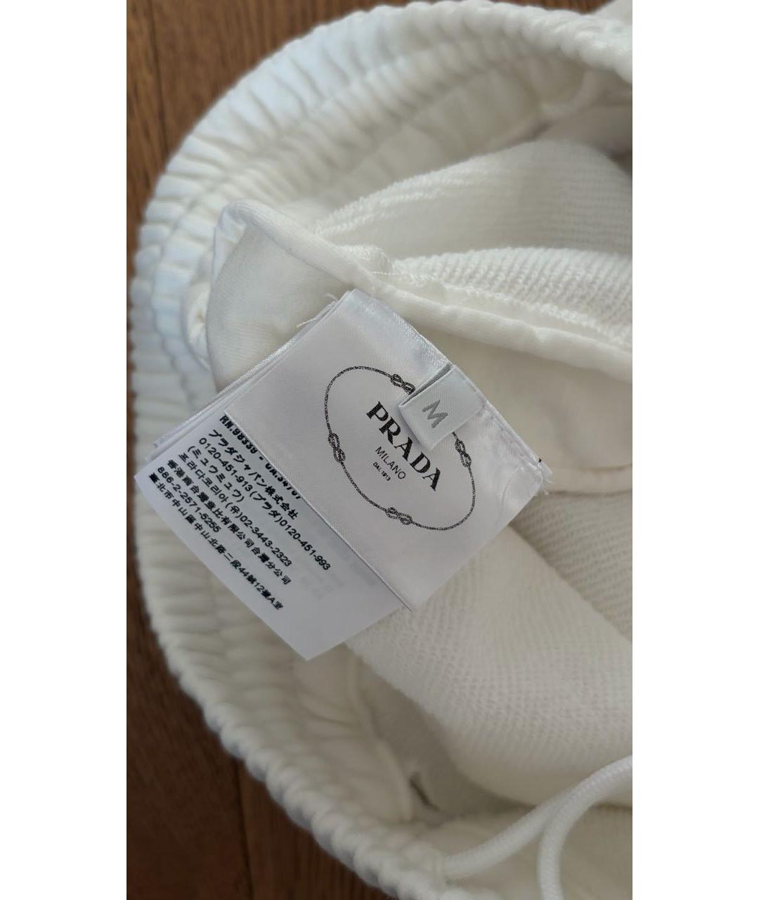 PRADA Белые хлопковые шорты, фото 6