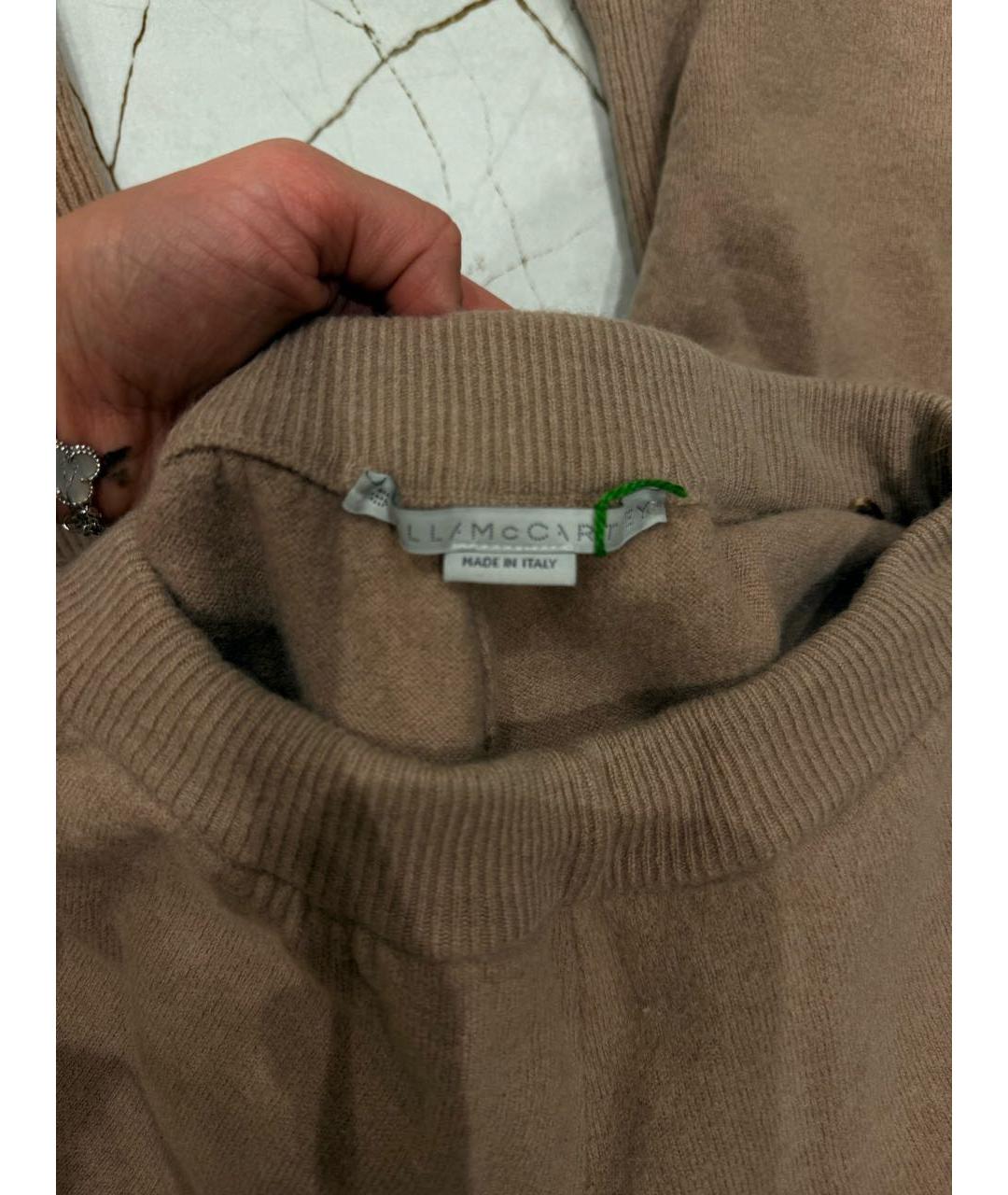 STELLA MCCARTNEY Бежевые шерстяные капри, фото 3
