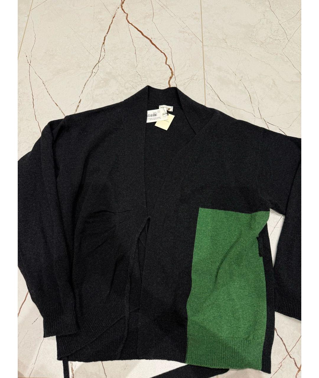 DRIES VAN NOTEN Антрацитовый шерстяной джемпер / свитер, фото 5