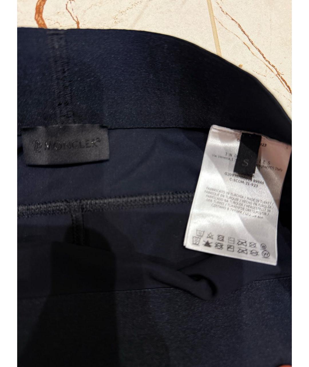 MONCLER Черные полиамидовые спортивные брюки и шорты, фото 3