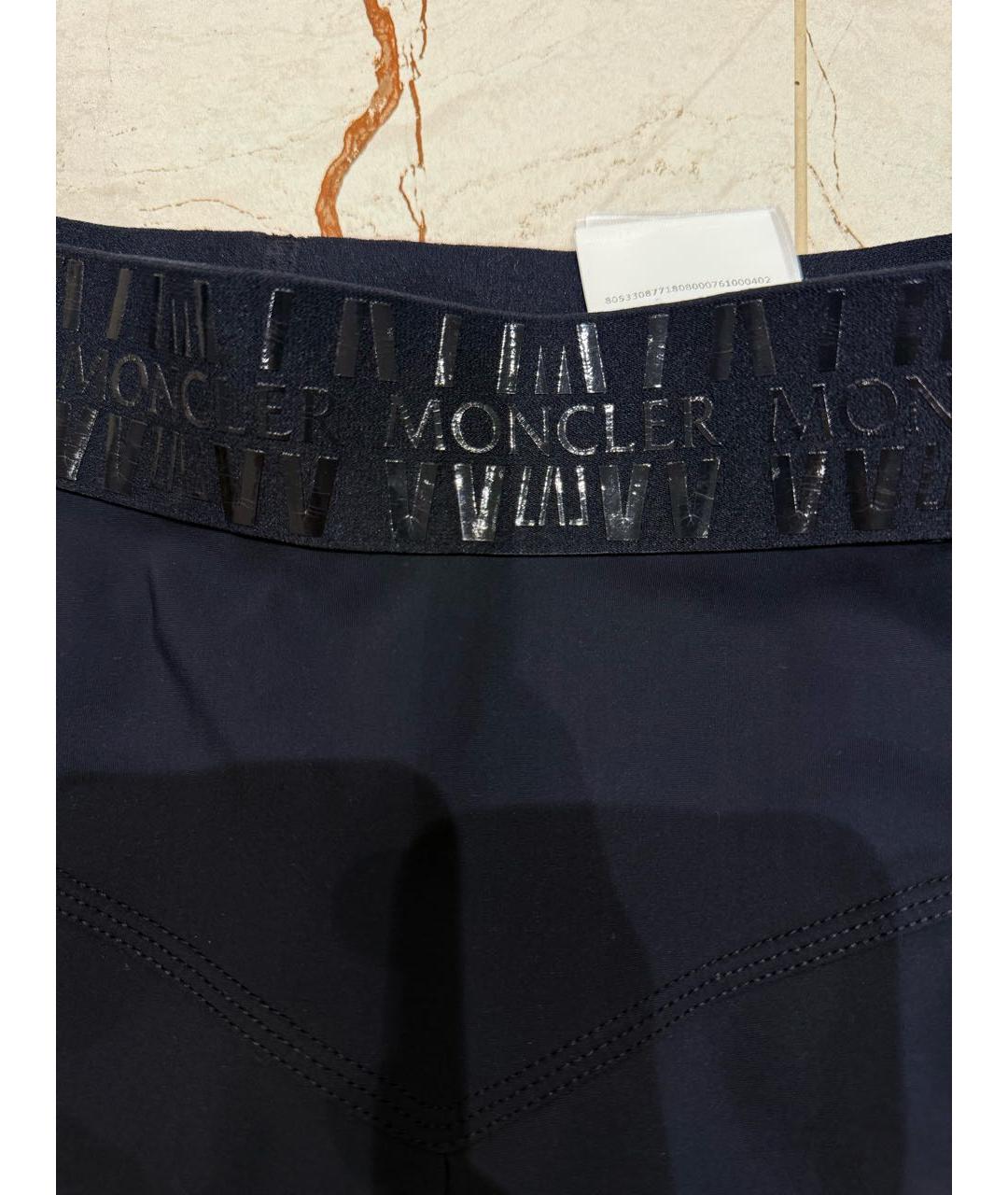 MONCLER Черные полиамидовые спортивные брюки и шорты, фото 4