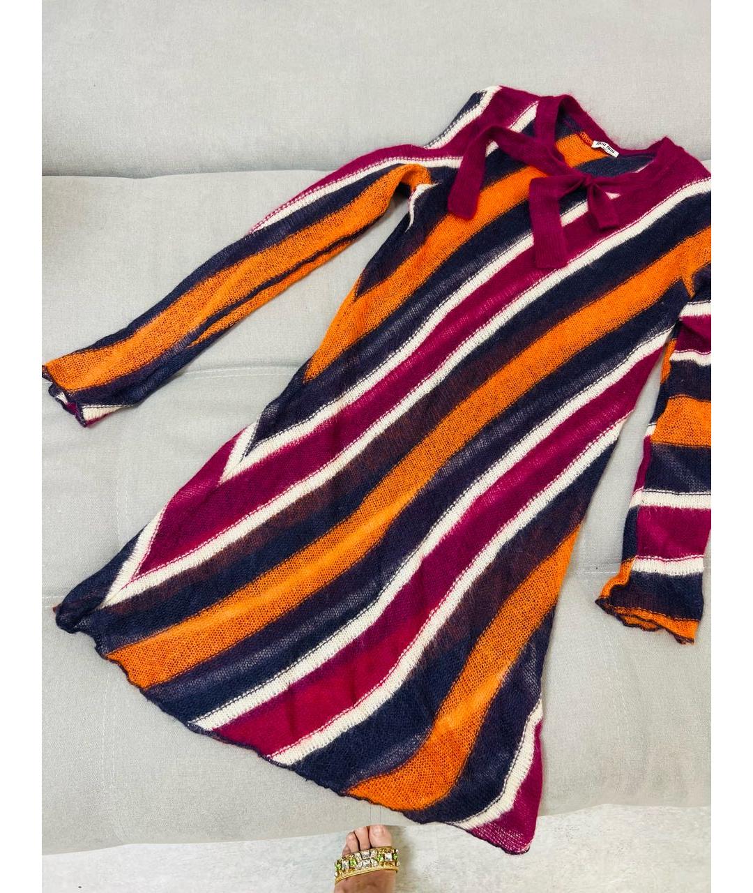 MIU MIU Мульти повседневное платье, фото 7