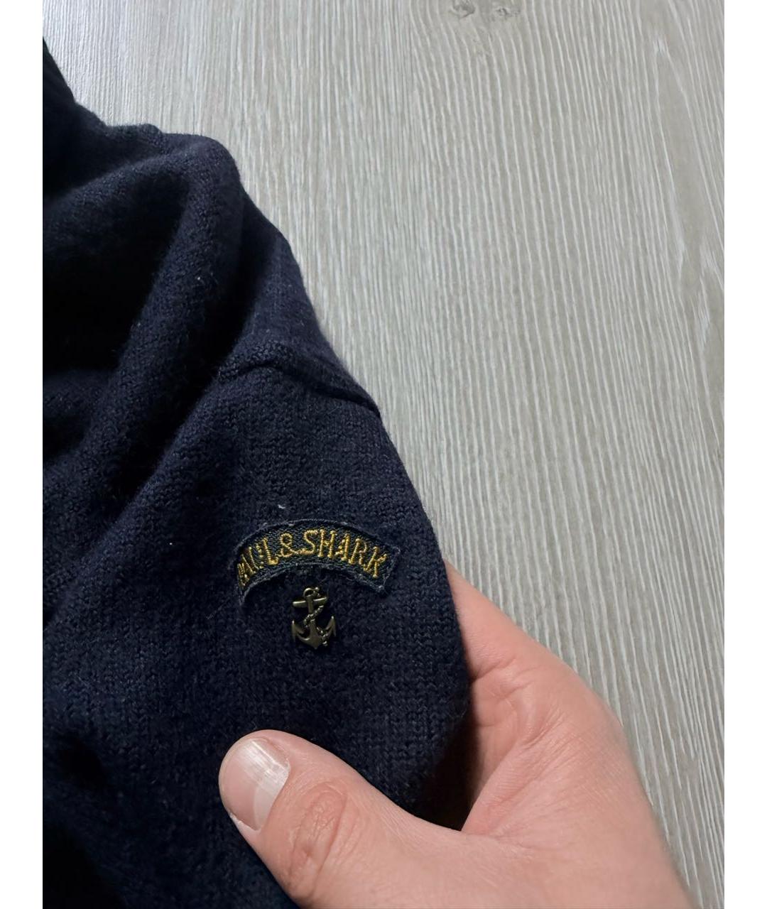 PAUL & SHARK Темно-синий шерстяной джемпер / свитер, фото 5