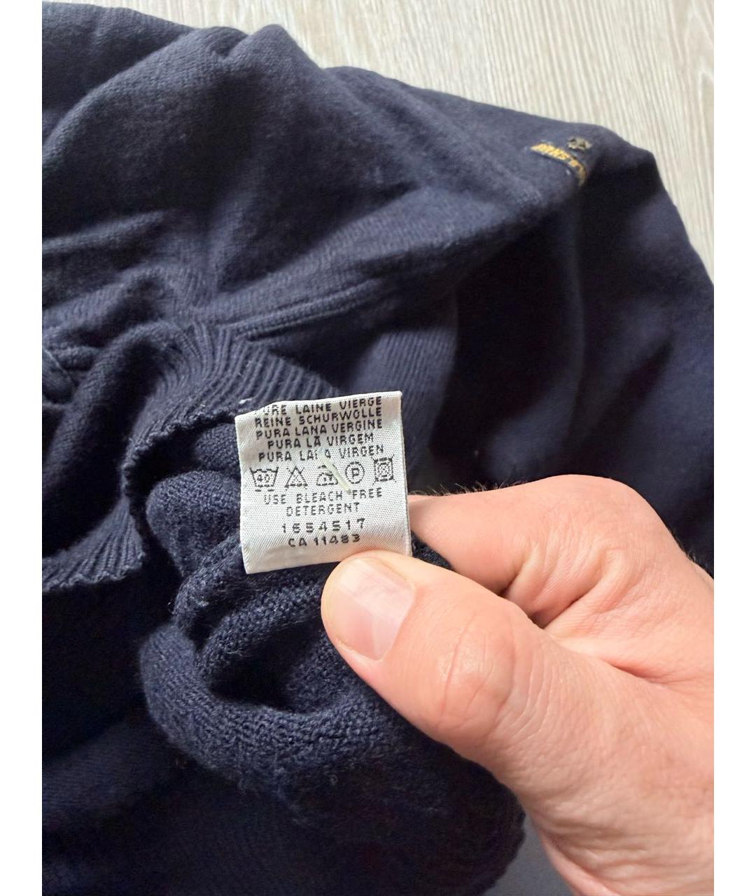 PAUL & SHARK Темно-синий шерстяной джемпер / свитер, фото 7