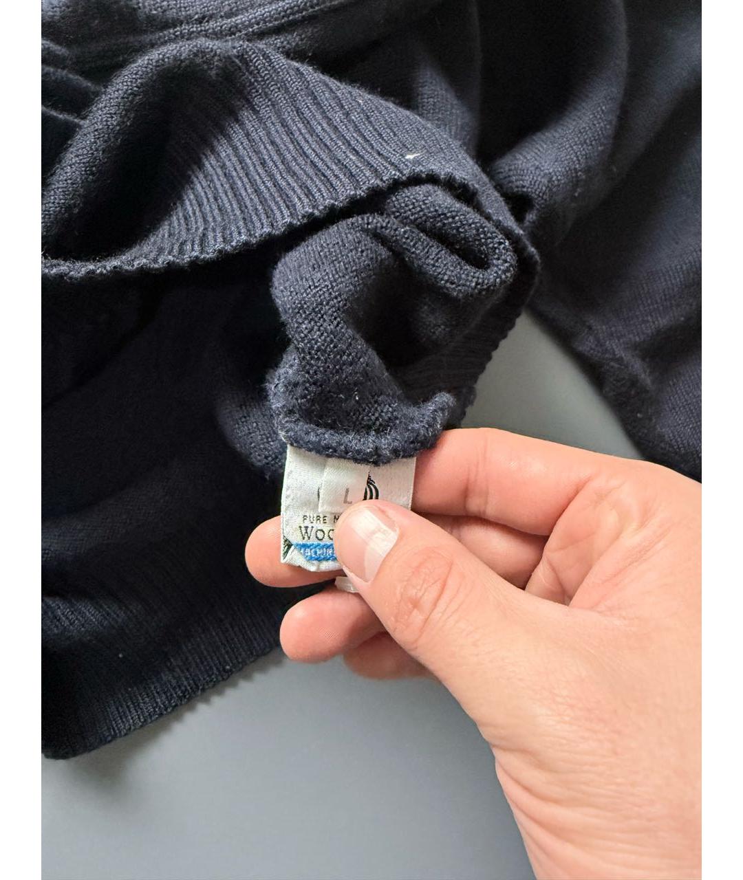 PAUL & SHARK Темно-синий шерстяной джемпер / свитер, фото 8