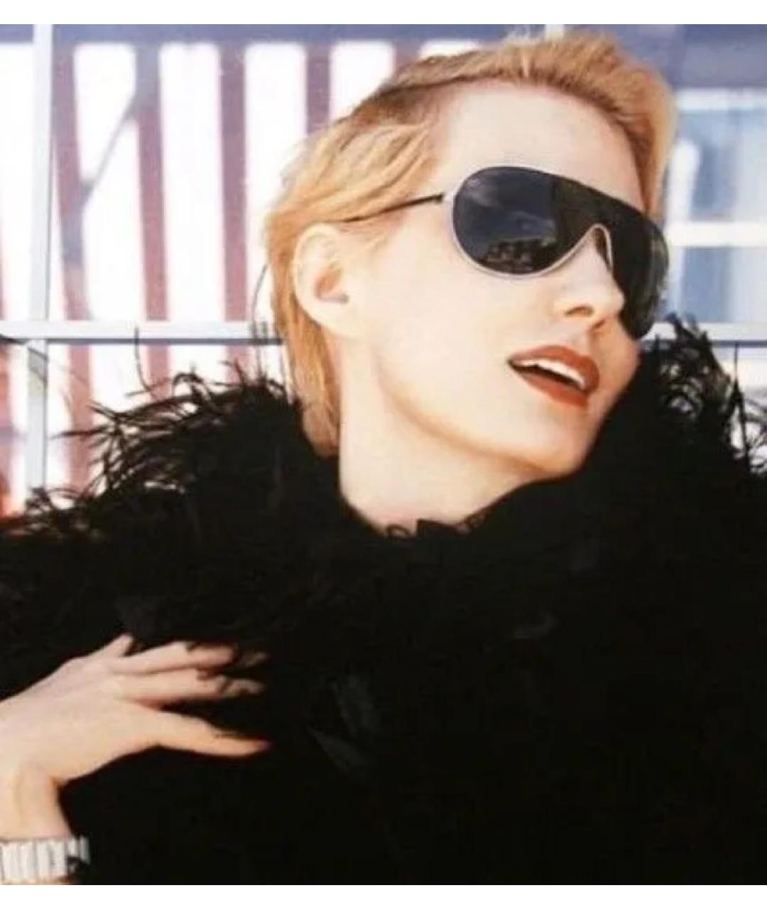 FERRAGAMO Серебряные металлические солнцезащитные очки, фото 7