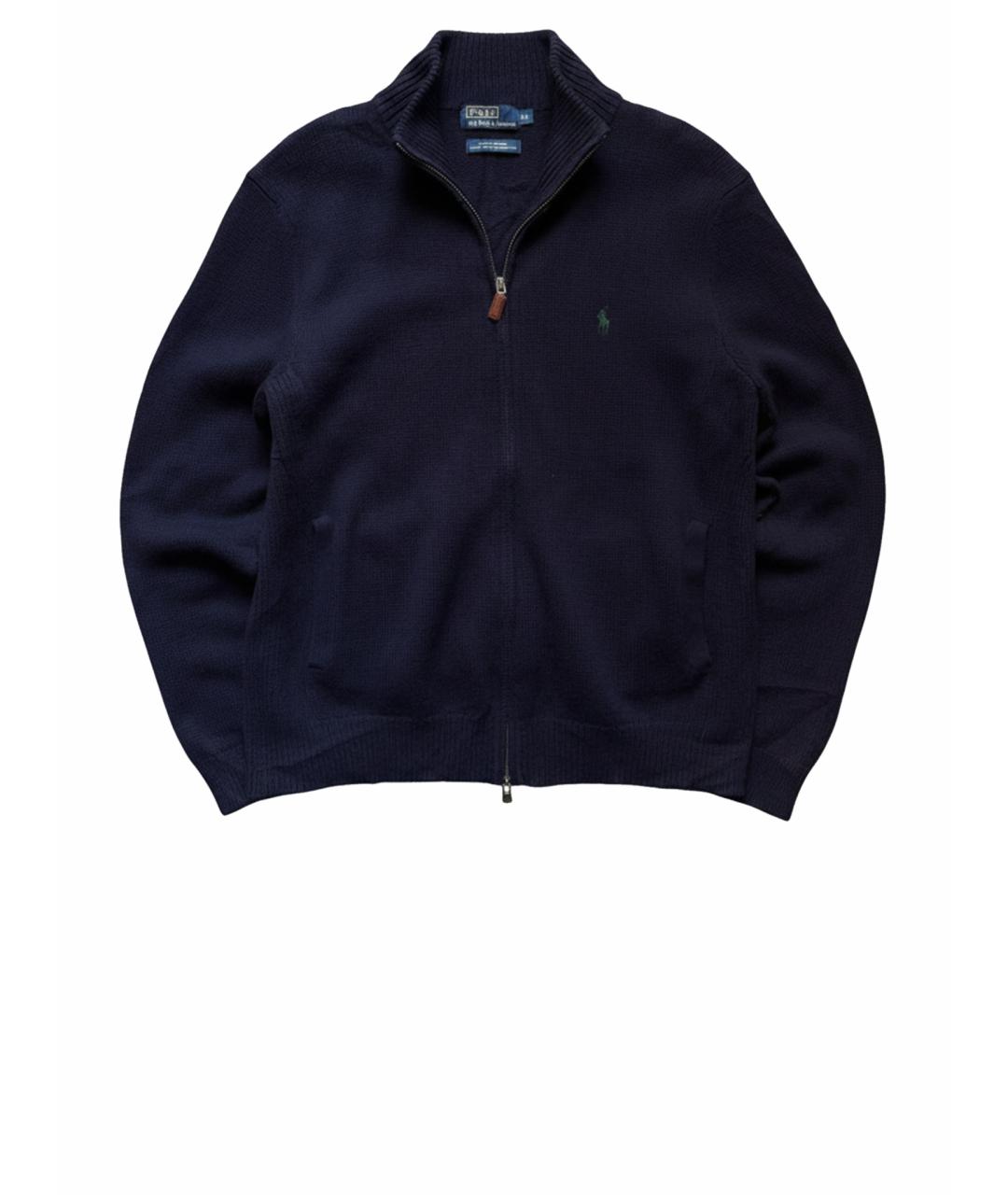 POLO RALPH LAUREN Темно-синий шерстяной джемпер / свитер, фото 1