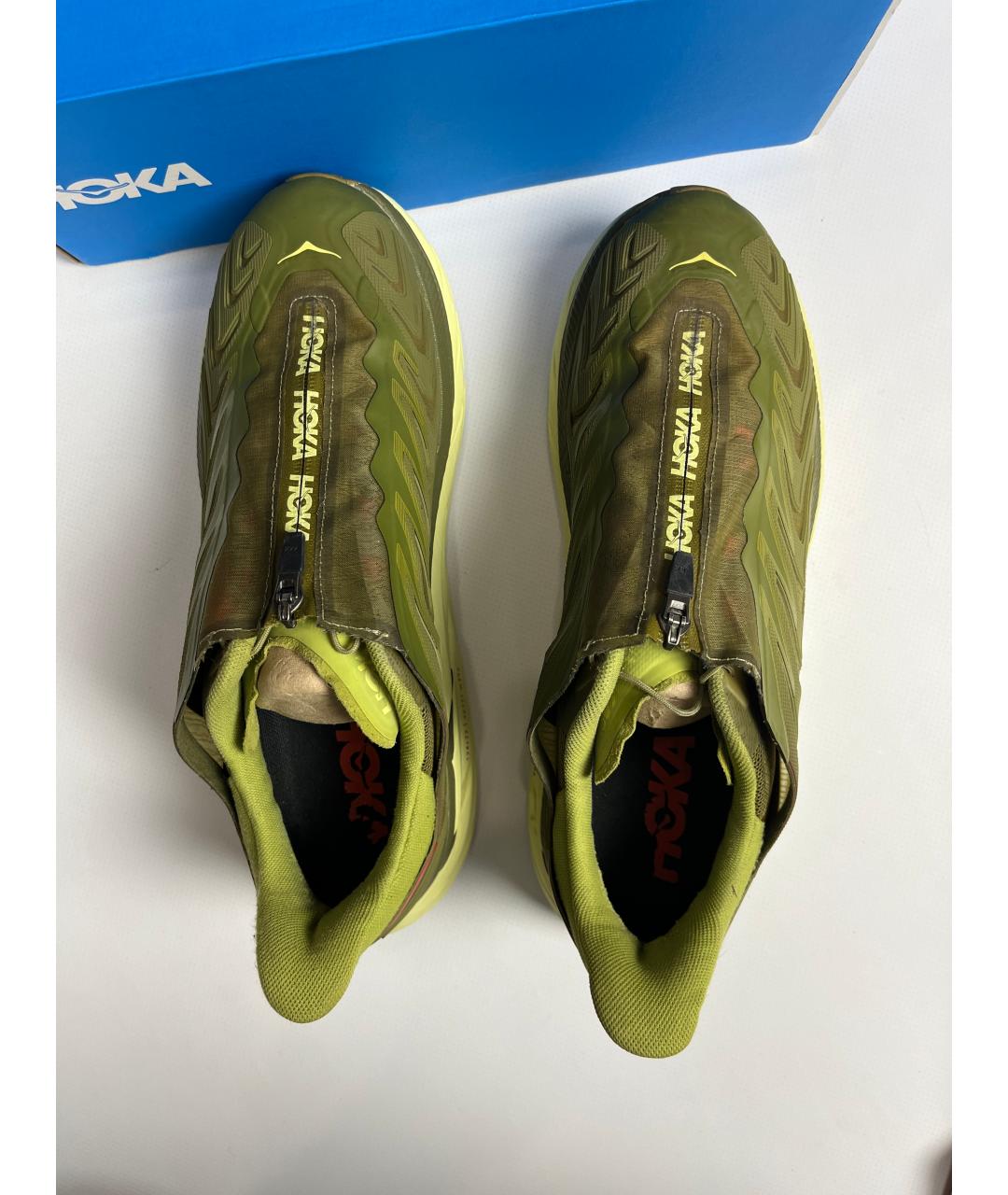 HOKA Зеленые низкие кроссовки / кеды, фото 6