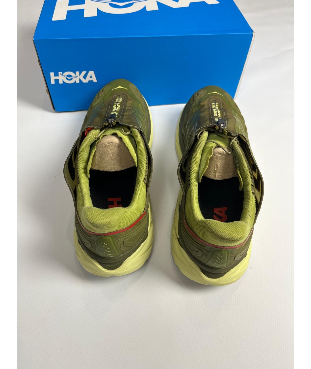 HOKA Зеленые низкие кроссовки / кеды, фото 5