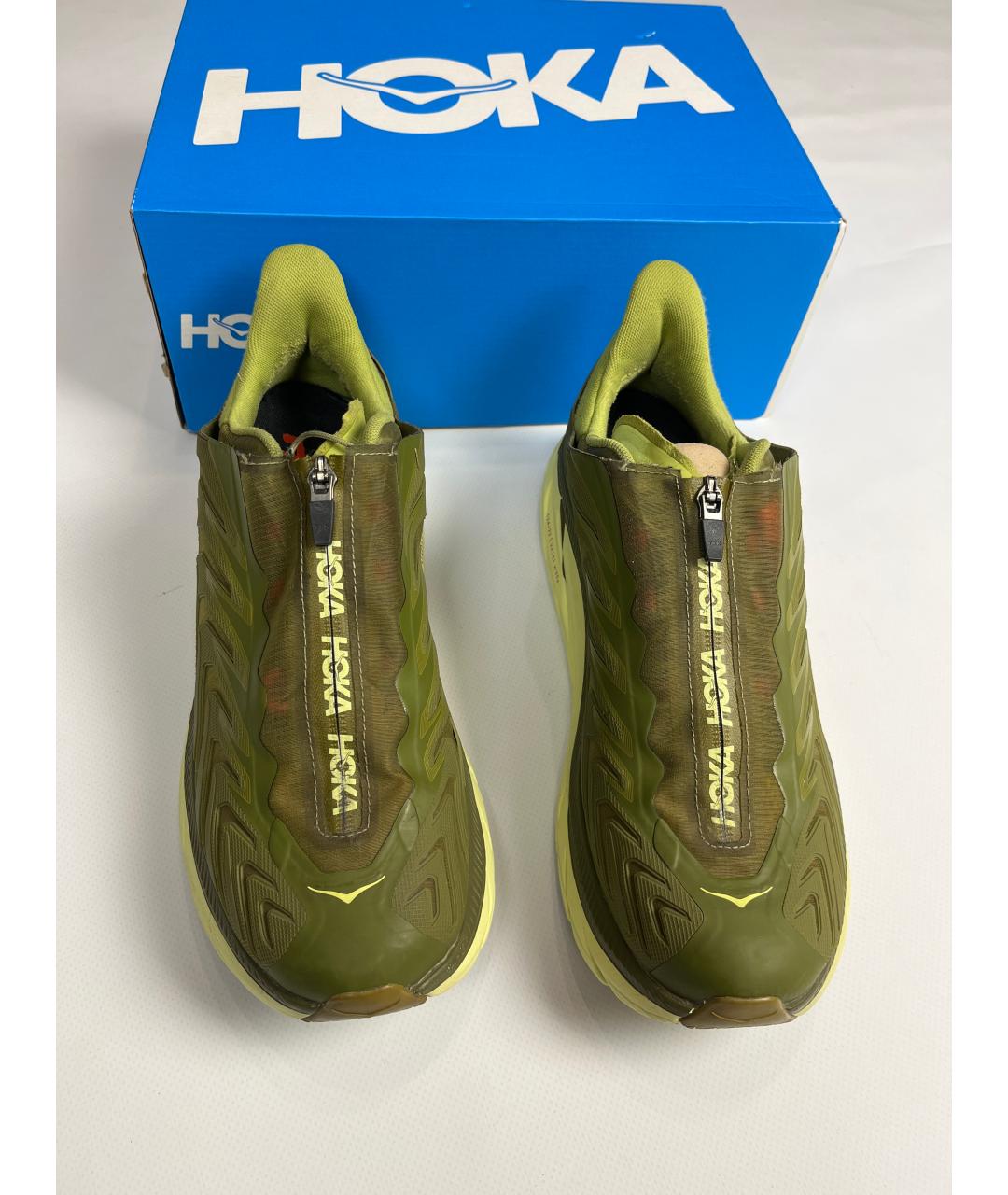HOKA Зеленые низкие кроссовки / кеды, фото 2