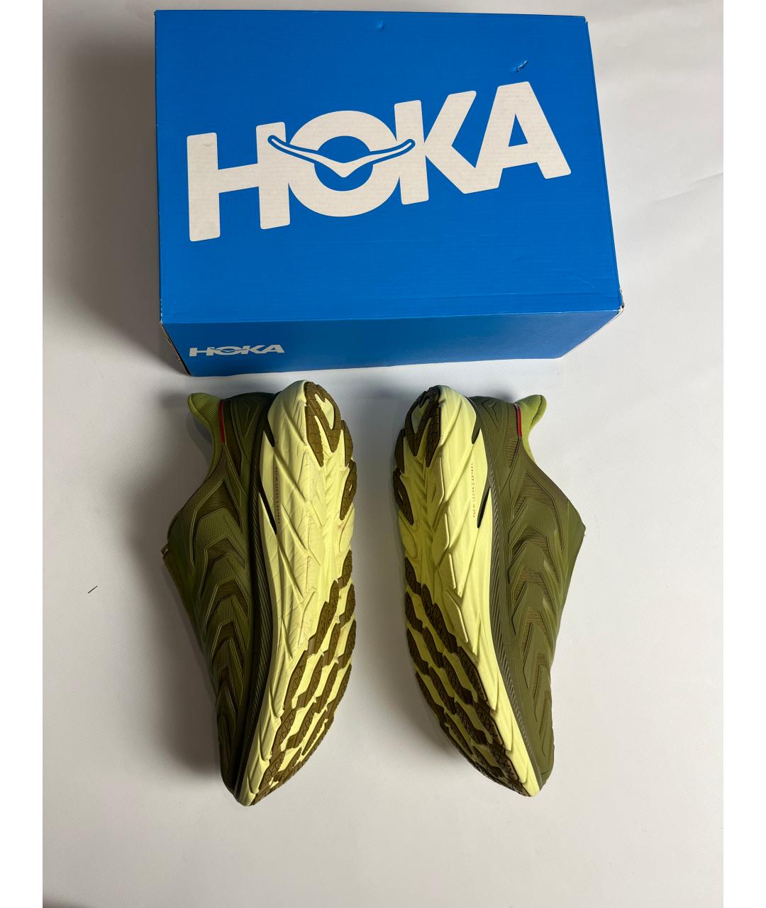 HOKA Зеленые низкие кроссовки / кеды, фото 3