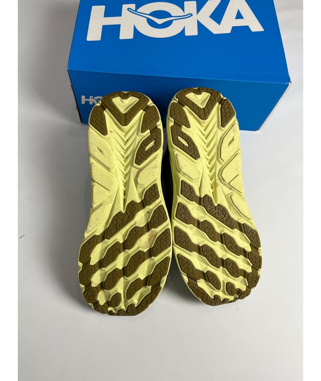 HOKA Зеленые низкие кроссовки / кеды, фото 4