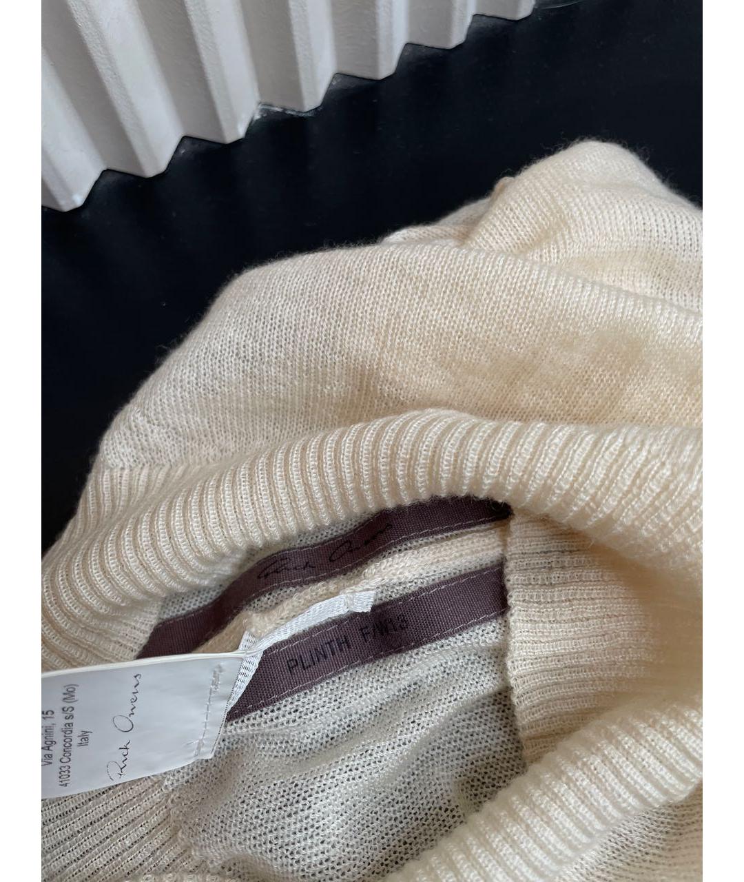 RICK OWENS Белая кашемировая шапка, фото 4