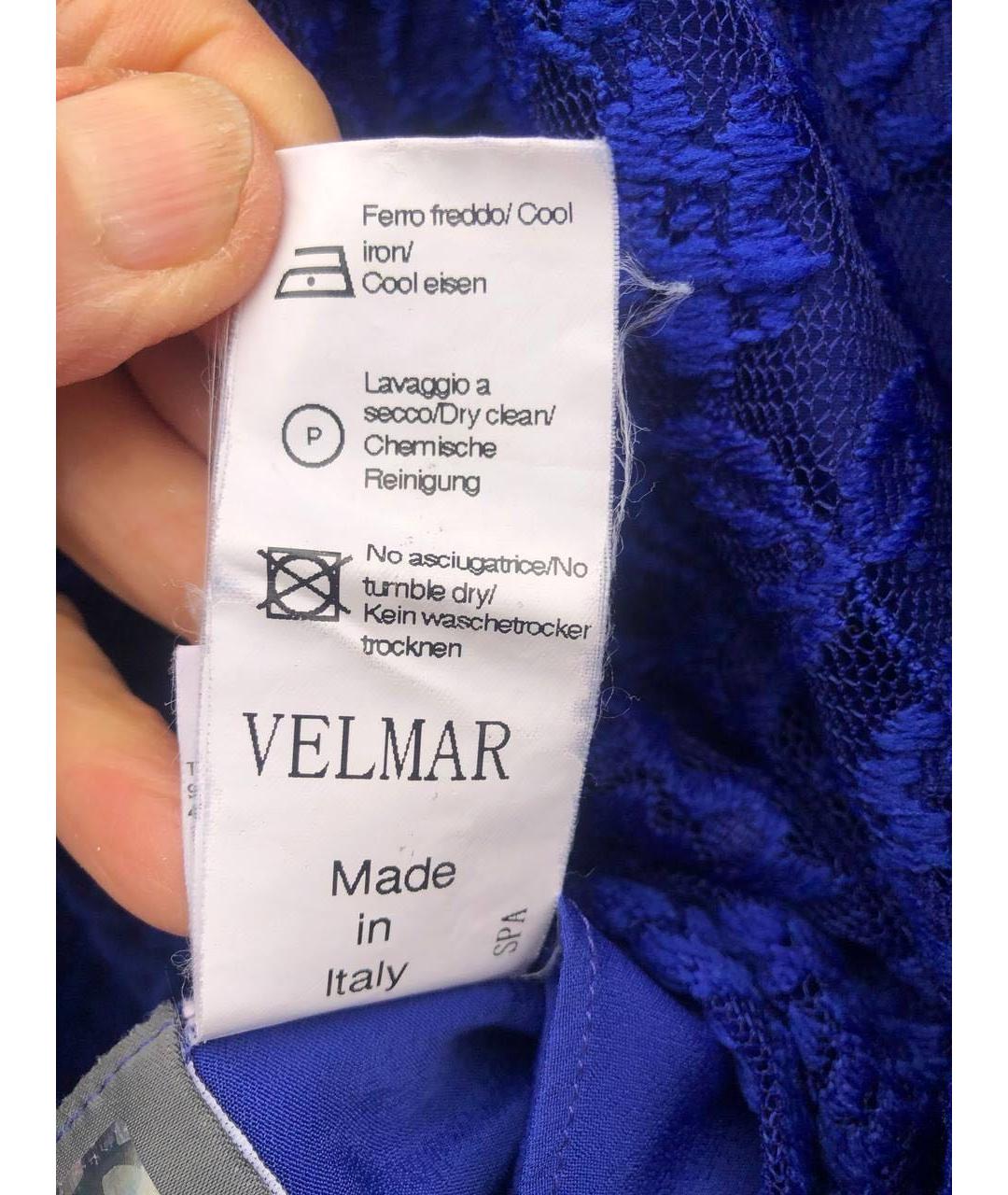 BLUGIRL Синее хлопковое коктейльное платье, фото 5