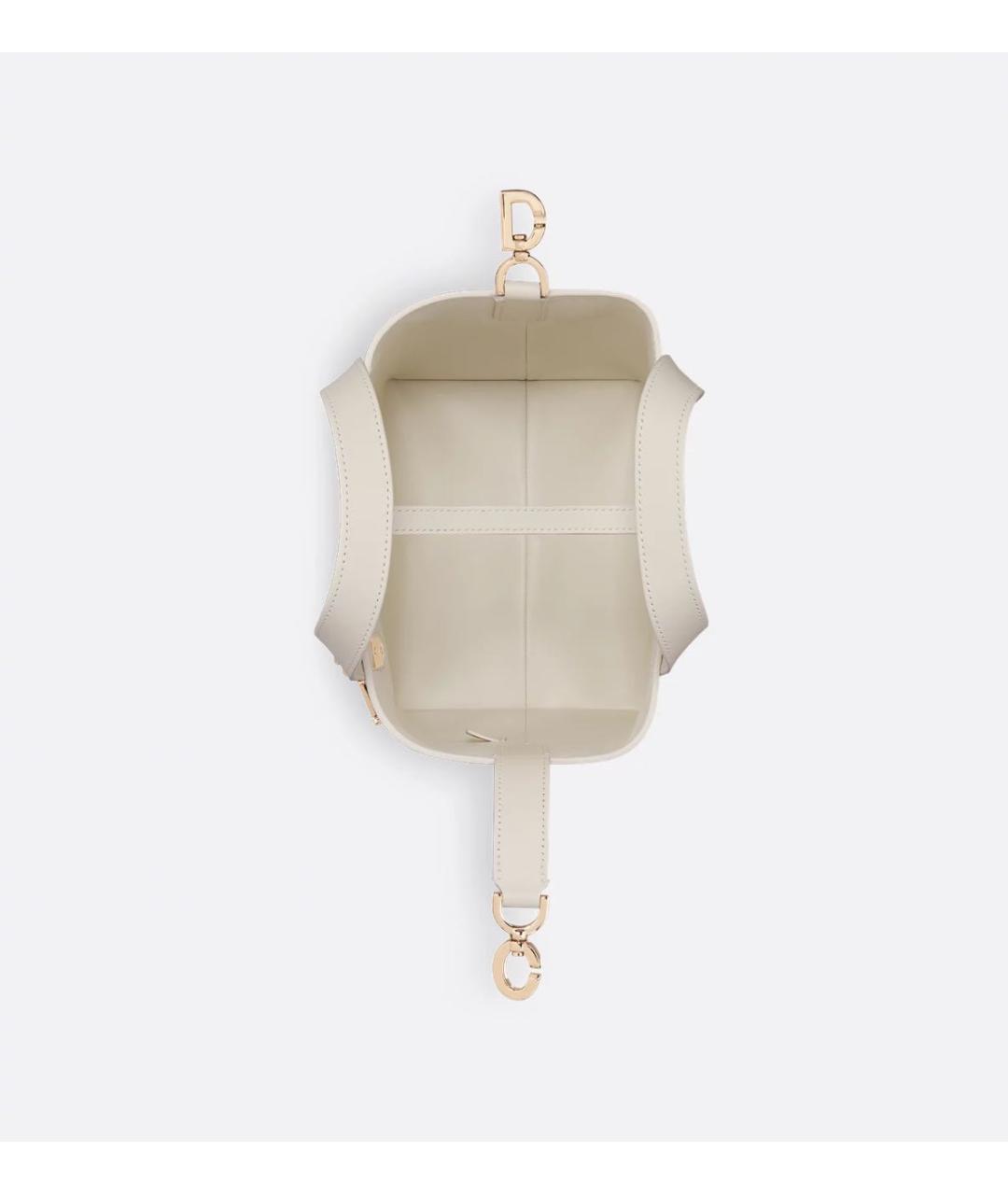 CHRISTIAN DIOR Бежевая кожаная сумка тоут, фото 6