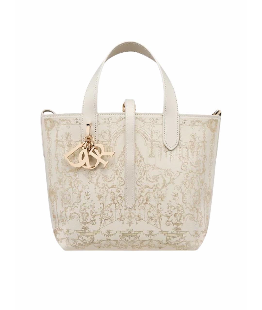 CHRISTIAN DIOR Бежевая кожаная сумка тоут, фото 1