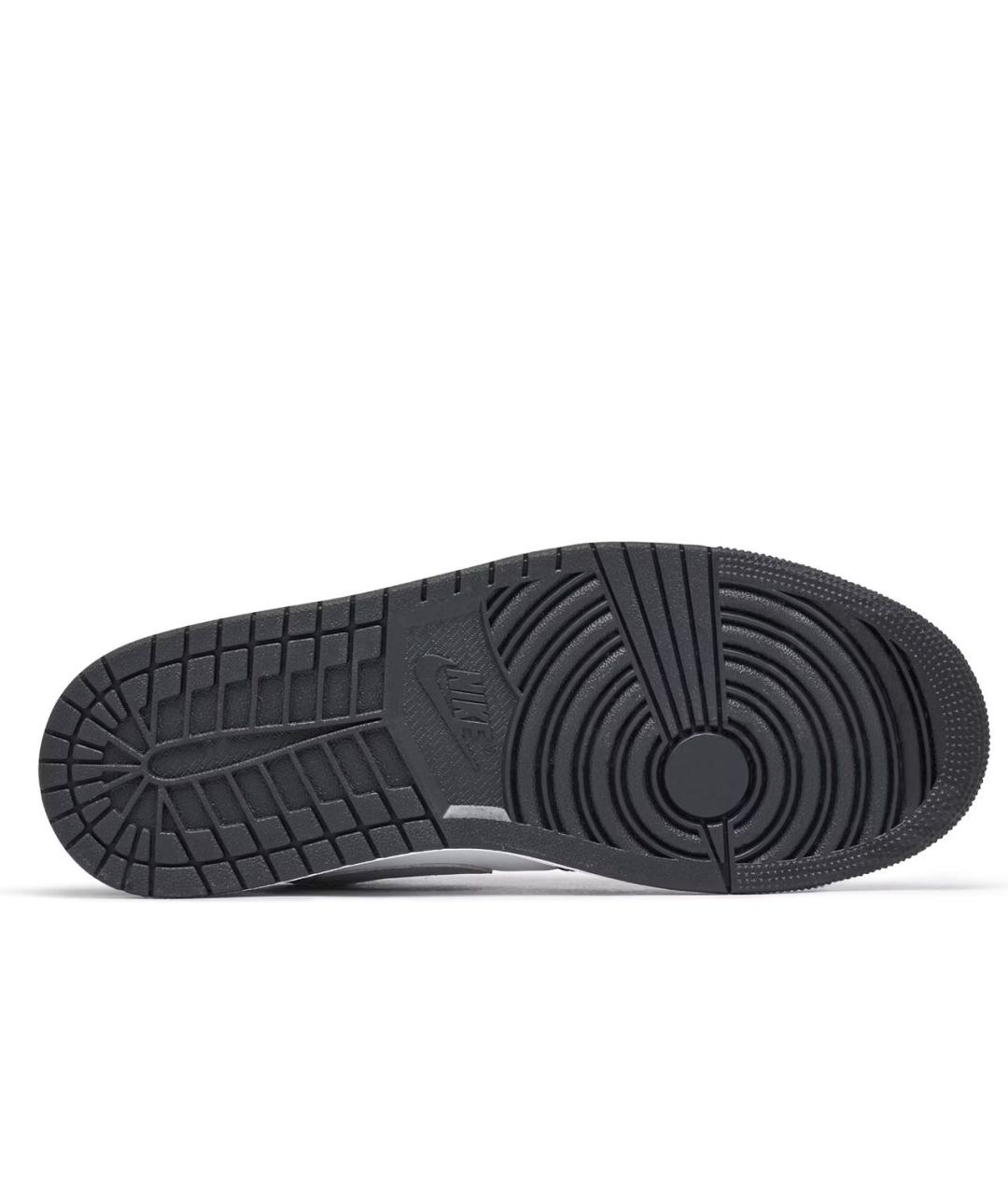 JORDAN Черные кожаные низкие кроссовки / кеды, фото 6