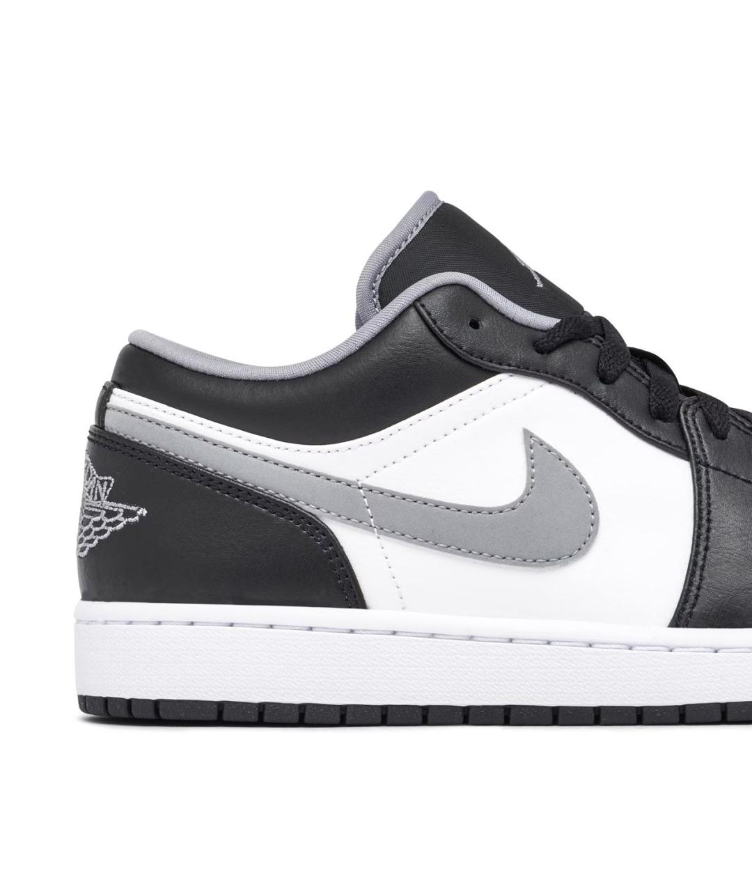 JORDAN Черные кожаные низкие кроссовки / кеды, фото 8