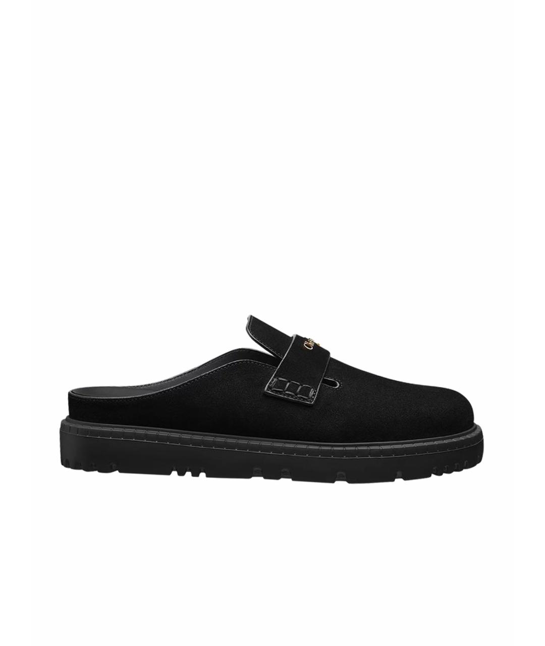 CHRISTIAN DIOR Черные мюли, фото 1