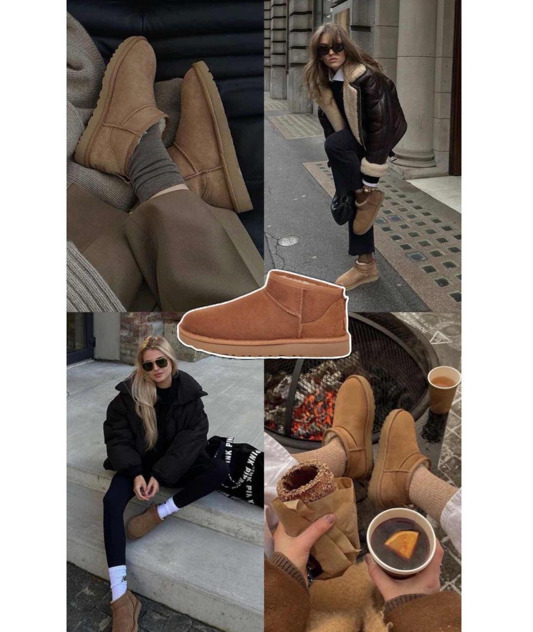 UGG AUSTRALIA Коричневые замшевые ботинки, фото 2