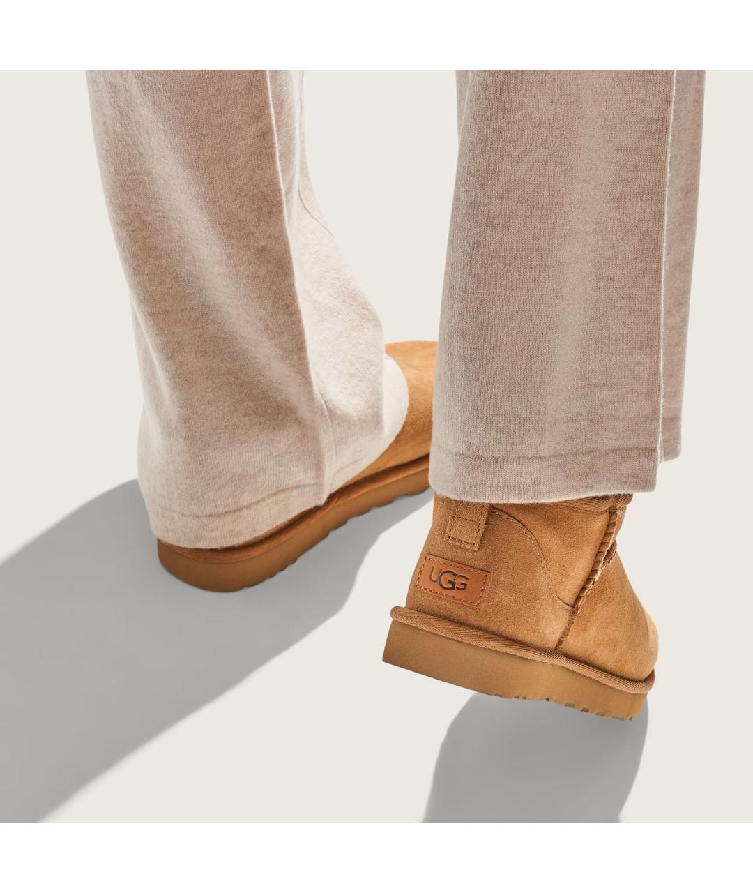 UGG AUSTRALIA Коричневые замшевые ботинки, фото 4