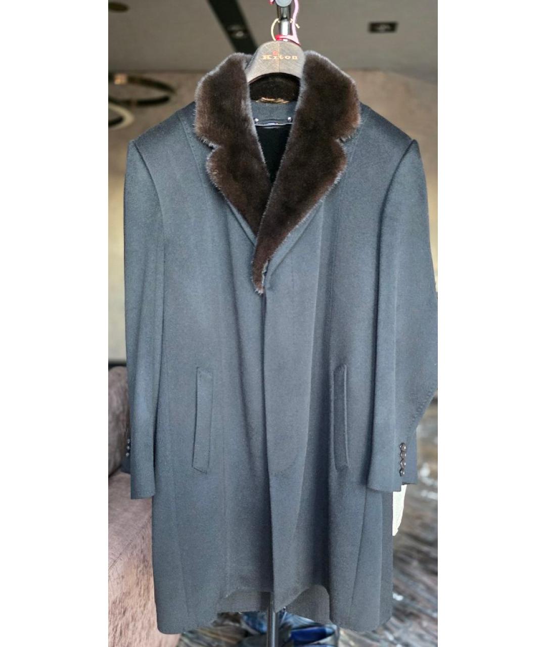 ZILLI Черное кашемировое пальто, фото 8