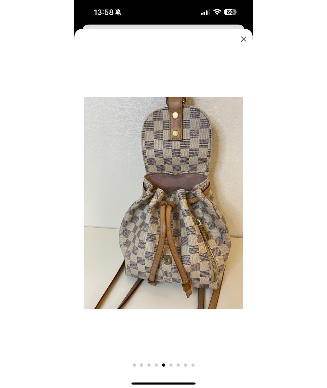 LOUIS VUITTON Бежевый рюкзак, фото 6