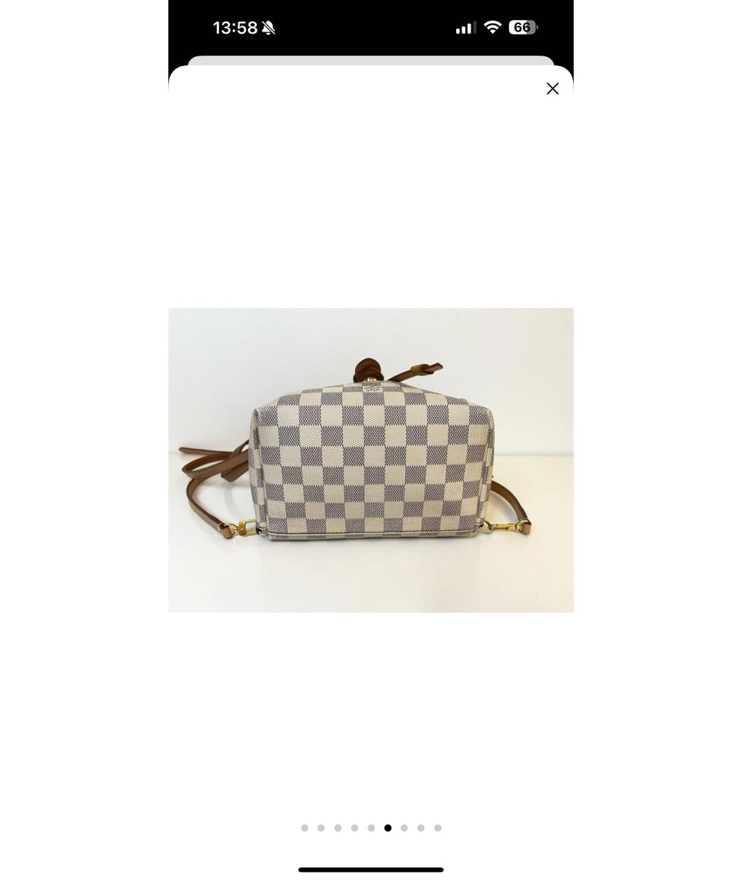 LOUIS VUITTON Бежевый рюкзак, фото 7