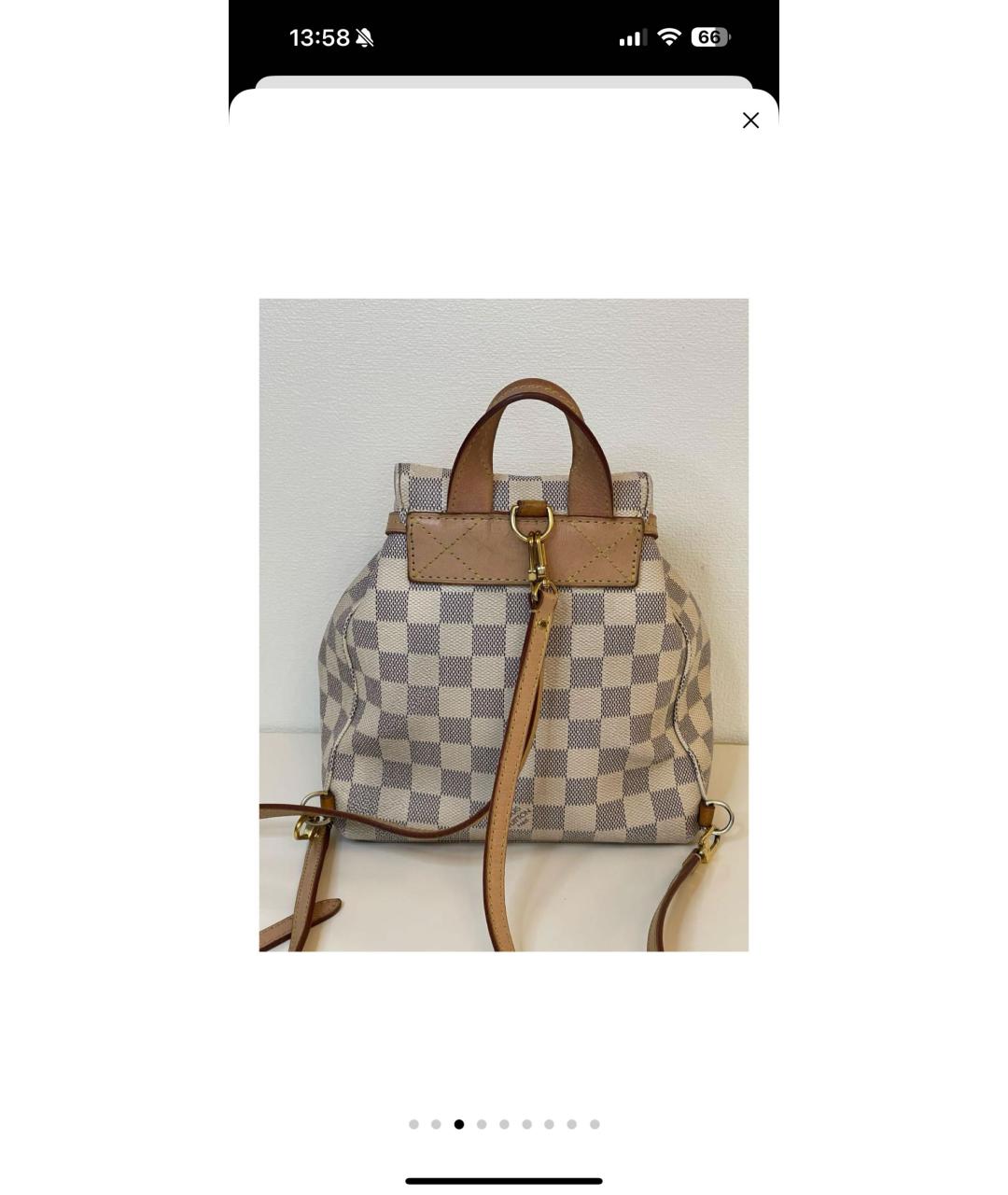 LOUIS VUITTON Бежевый рюкзак, фото 3