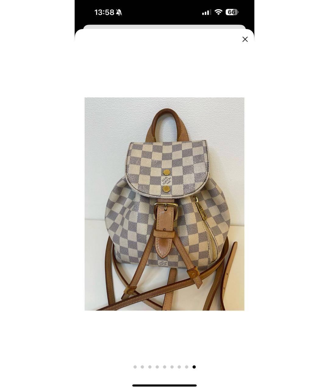 LOUIS VUITTON Бежевый рюкзак, фото 5