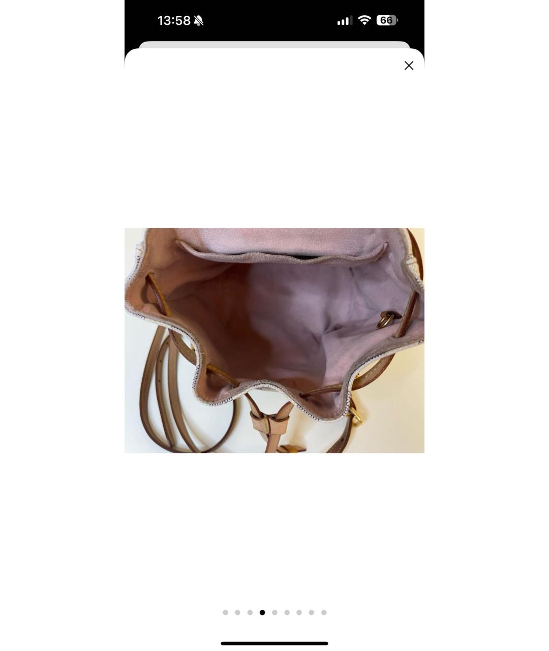 LOUIS VUITTON Бежевый рюкзак, фото 4