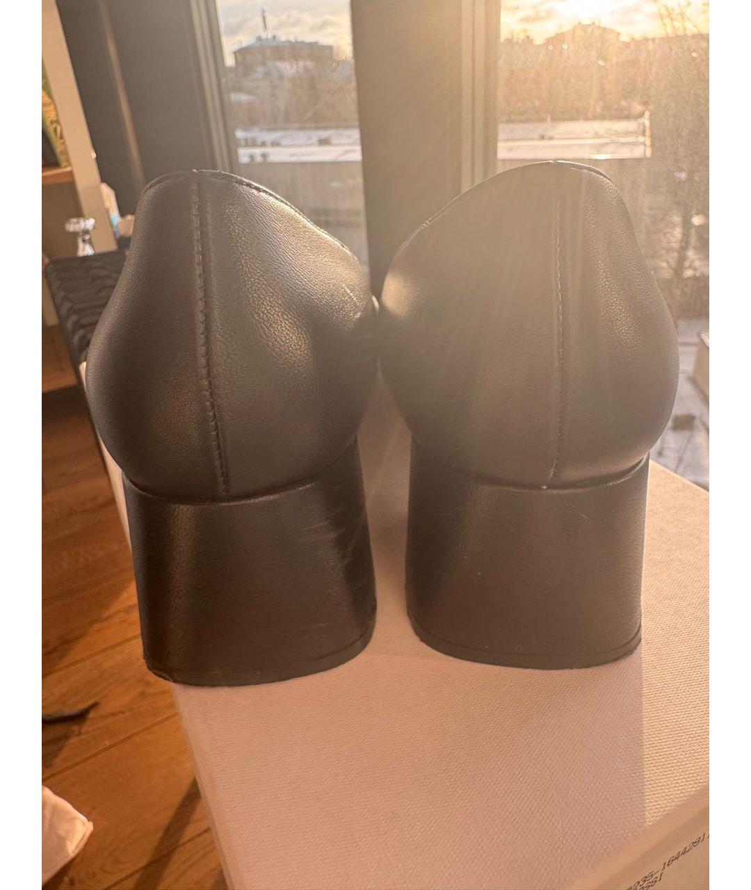 SERGIO ROSSI Черные кожаные туфли, фото 4