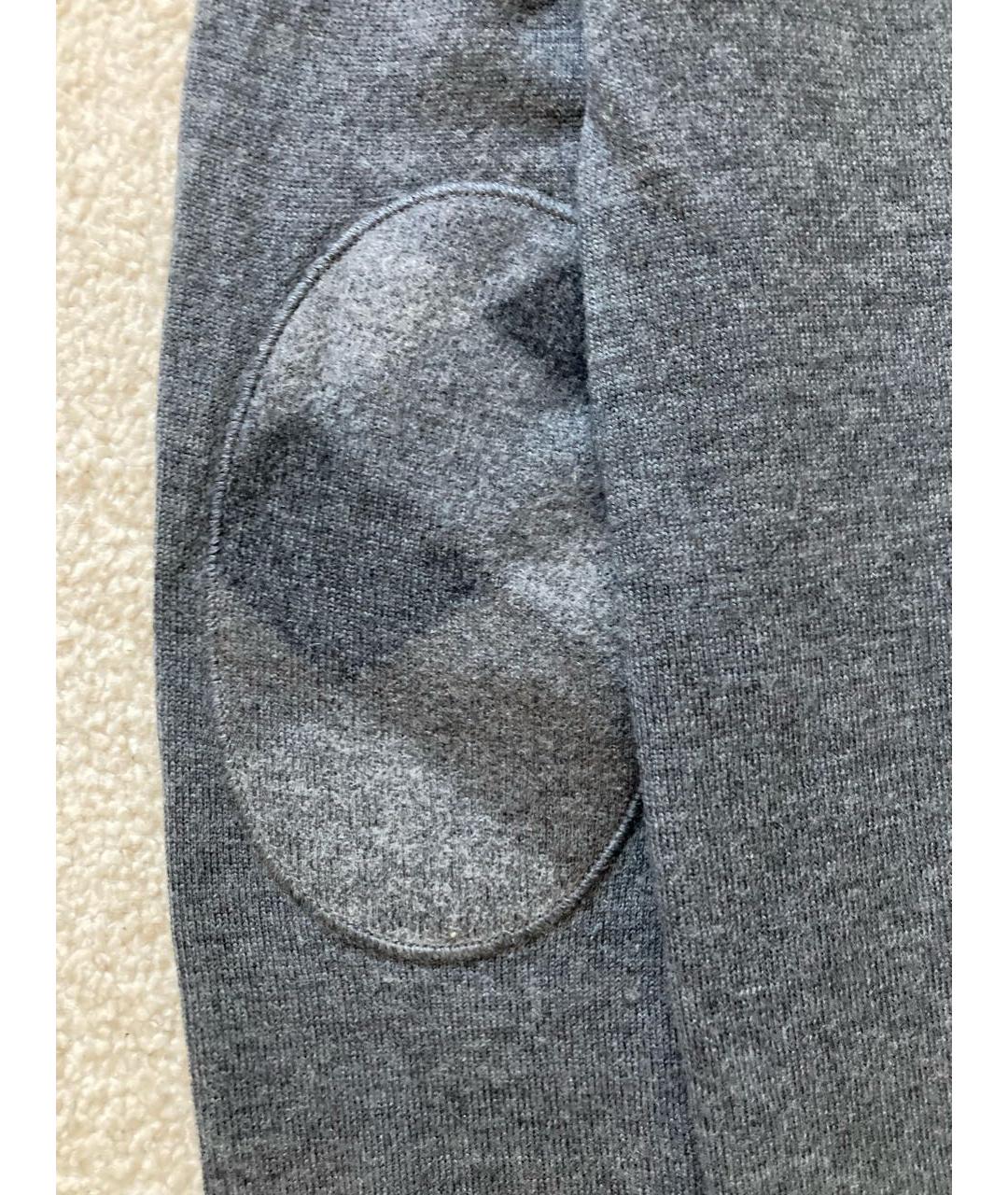 BURBERRY Серый шерстяной джемпер / свитер, фото 4