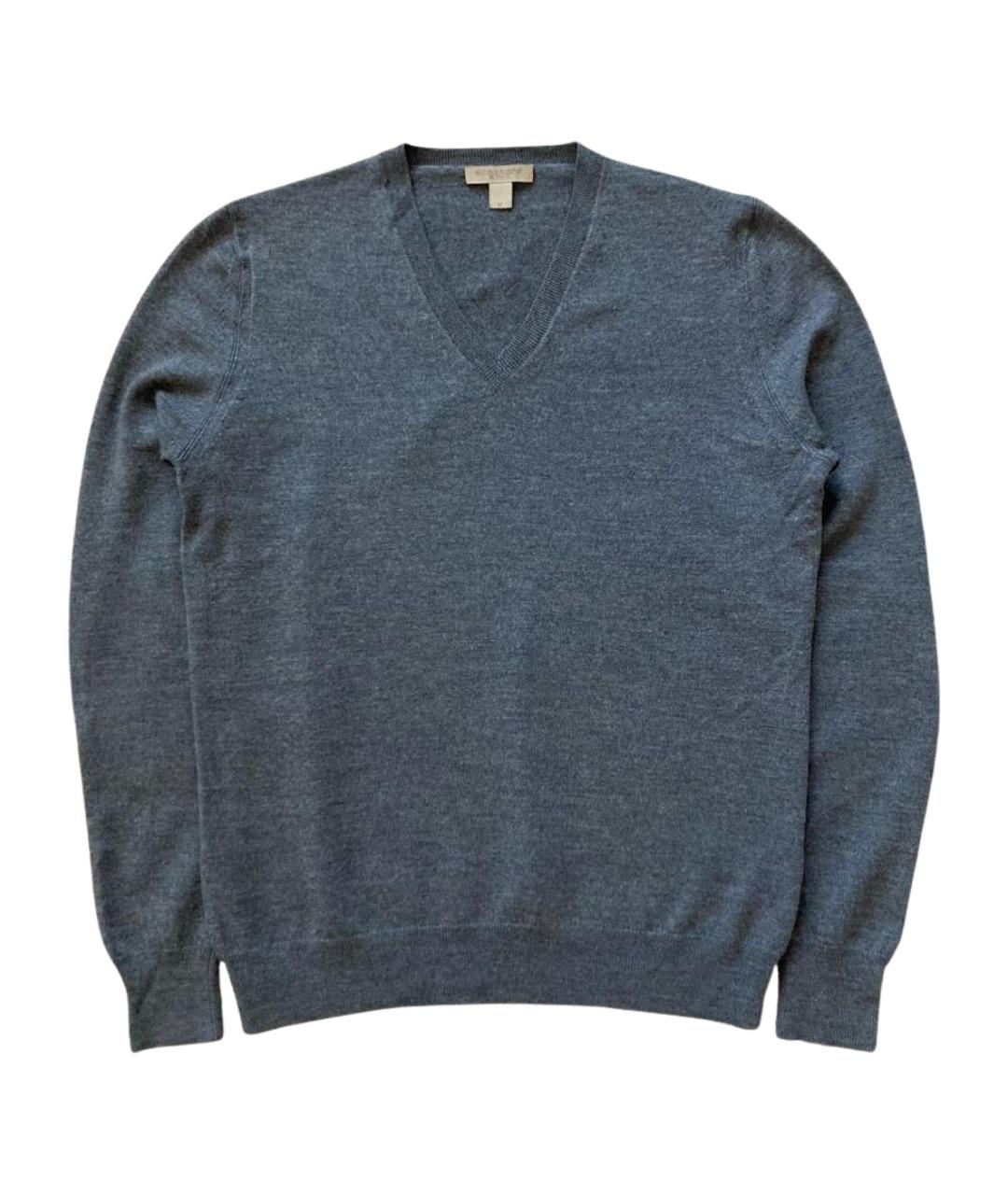 BURBERRY Серый шерстяной джемпер / свитер, фото 1