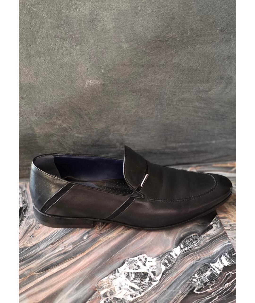 ZILLI Черные кожаные лоферы, фото 6